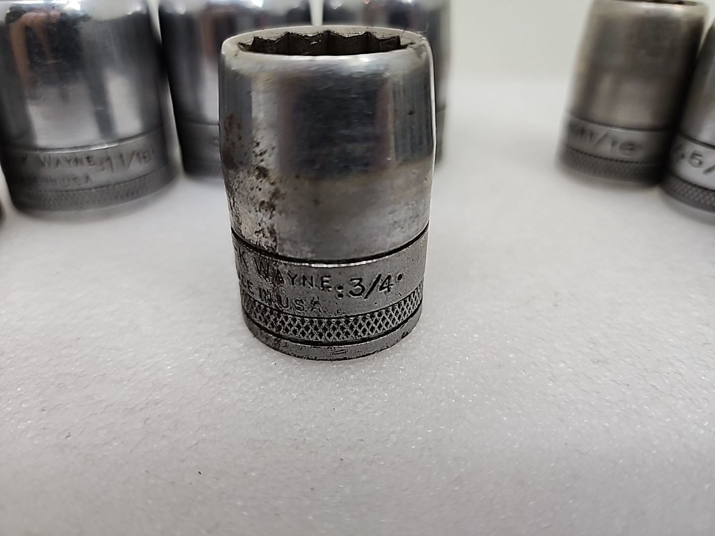 VTG SK Tools SK Wayne 1/2” Drive SAE 12Pc Socket Set 7/16” To 1 1/4” USA