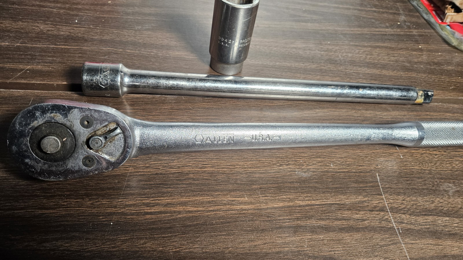 Allen USA Ratchet Socket Wrench 3/4″ 13900 + 13914 Extension + 5542HL Proto Usa