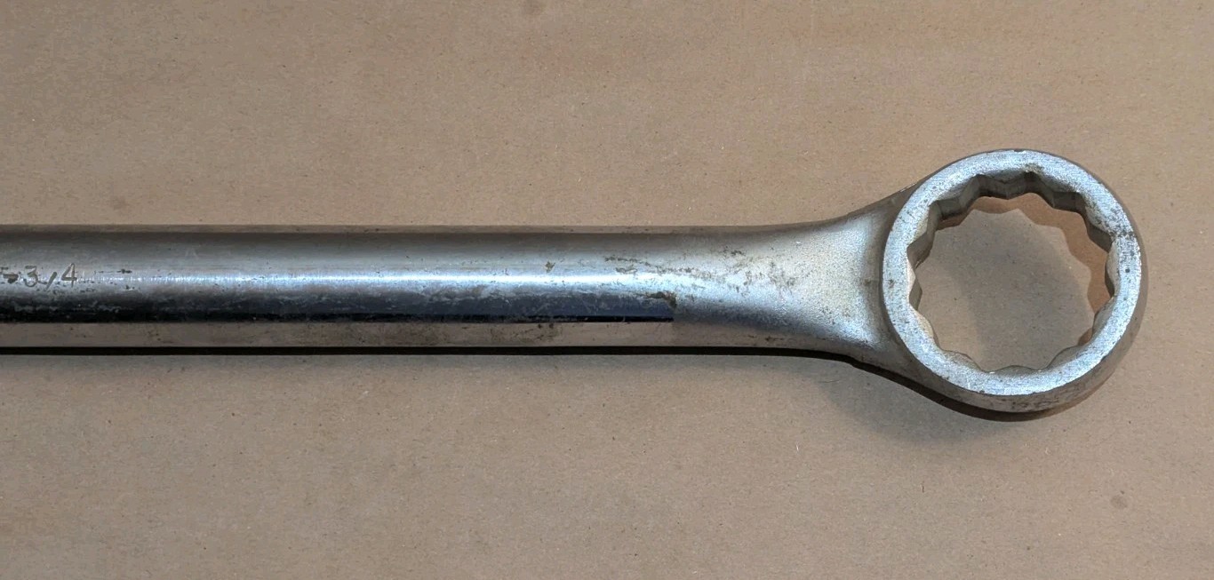 Wright Tool 1156 1-3/4″ Combination Wrench 12-Pt USA Heavy Duty 25.5″ Vintage