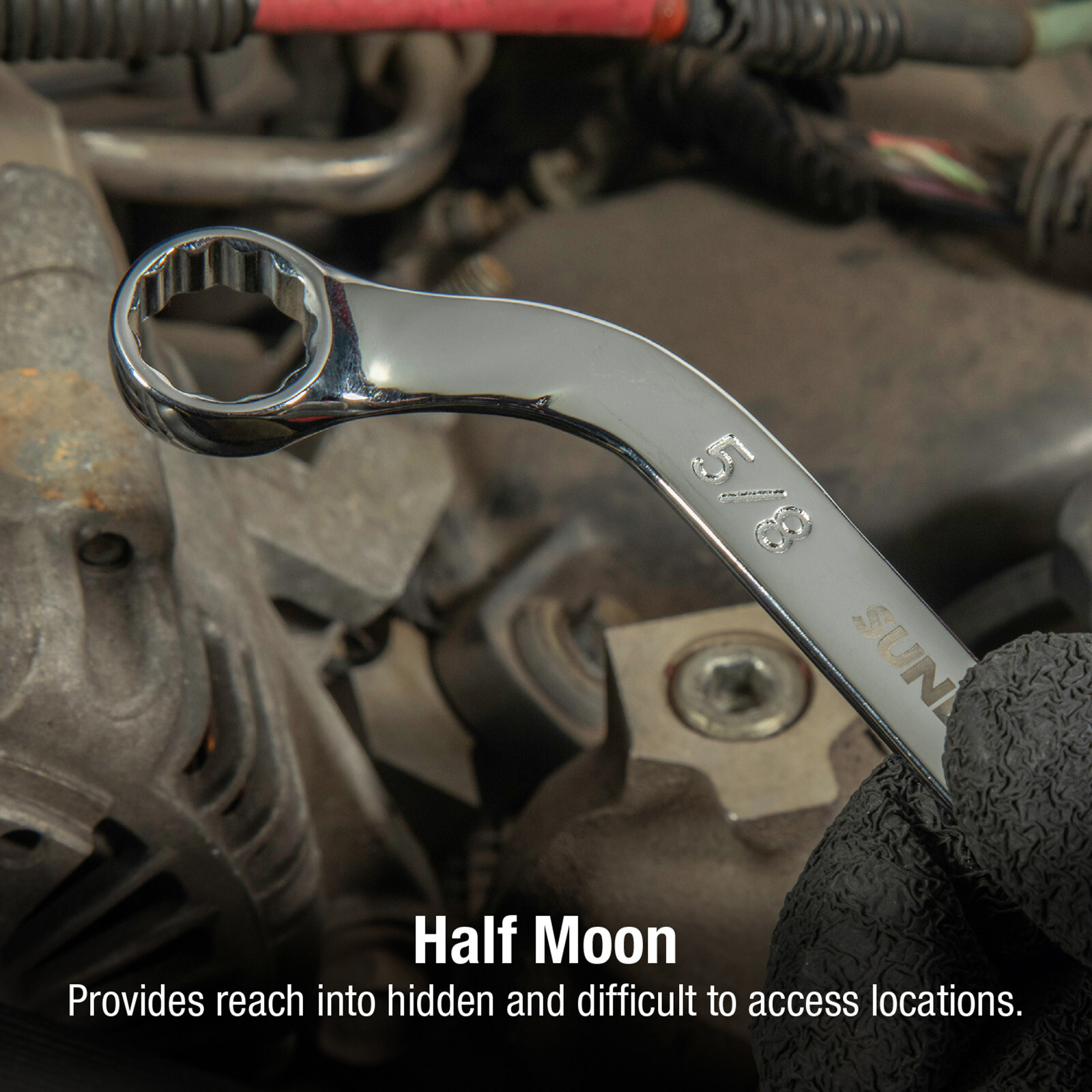 SUNEX TOOLS HALF MOON WRENCH SET – standard – sae – diesel & automotive tools