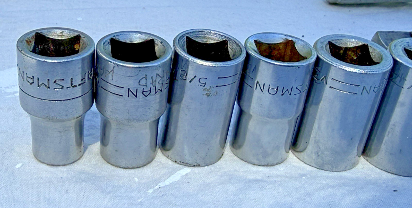 Craftsman Socket Set Vintage 70s 80s V-Series 1/2” Drive 21 Pieces Mechanic Tool