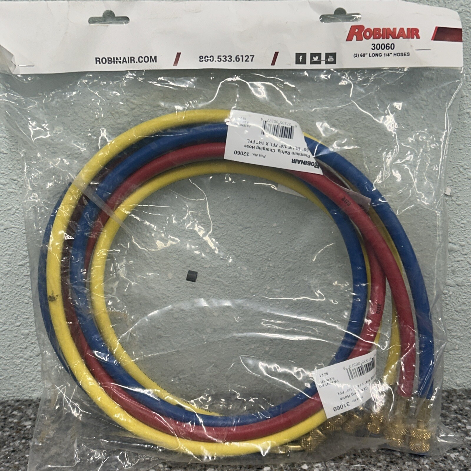 Robinair HOSES SET (3) 60 1/4″ 30060