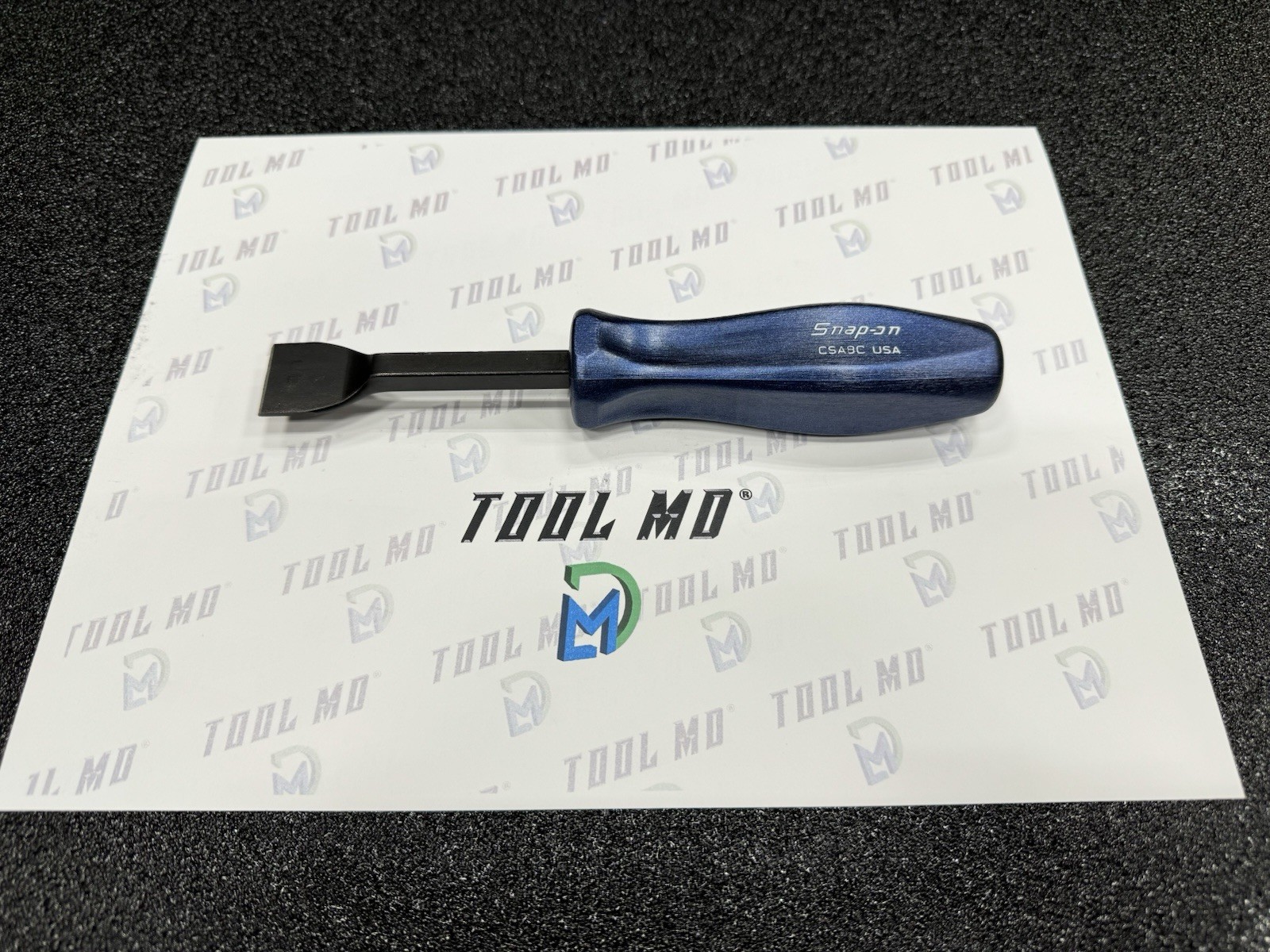 Snap-on Tools USA NEW METALLIC BLUE Hard Handle 8″ Rigid Carbon Scraper CSA8CMB