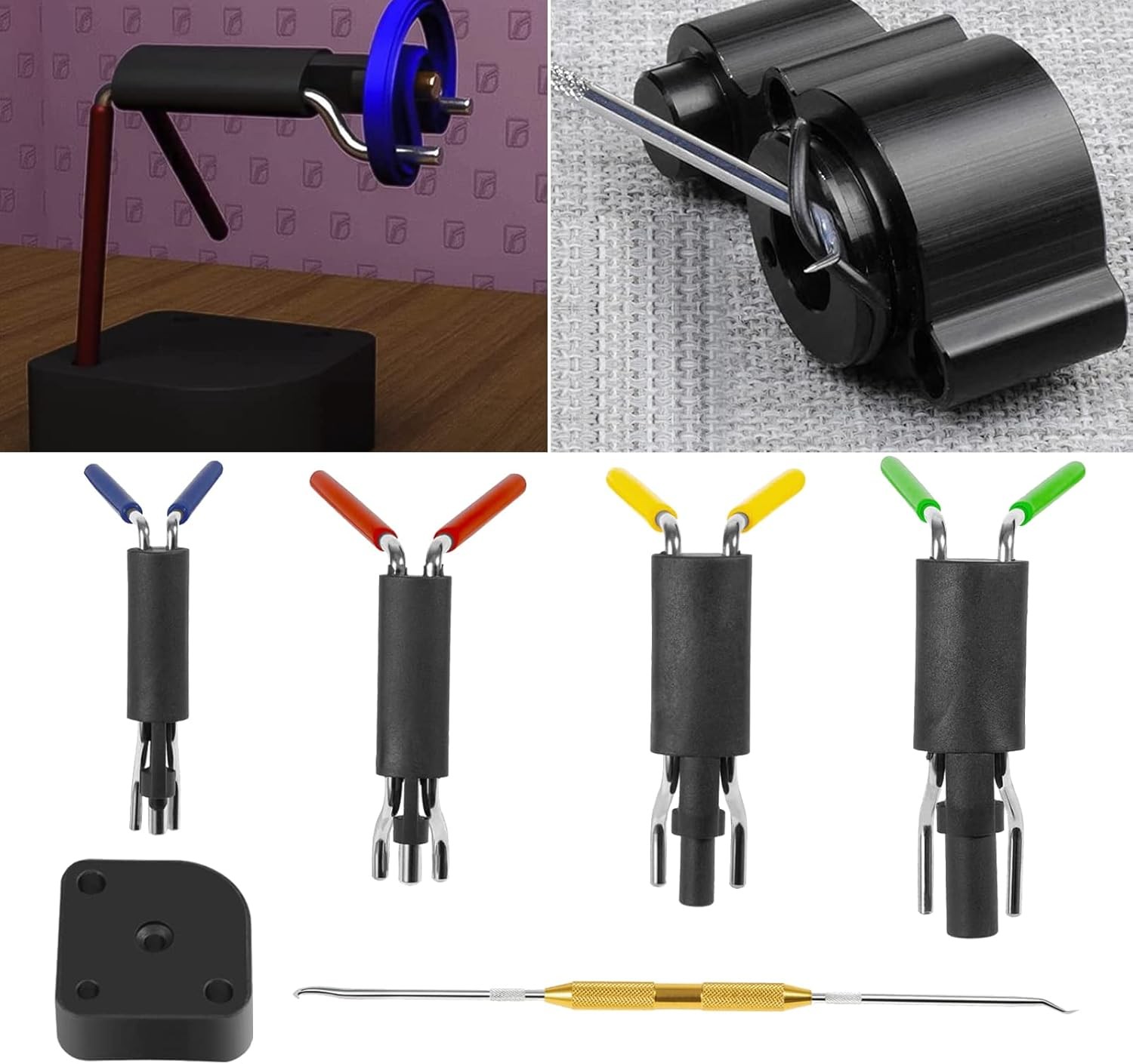 Rod Seal Install Tool Set Hydraulic U-Cup Twistor Installation With a Seal Pick