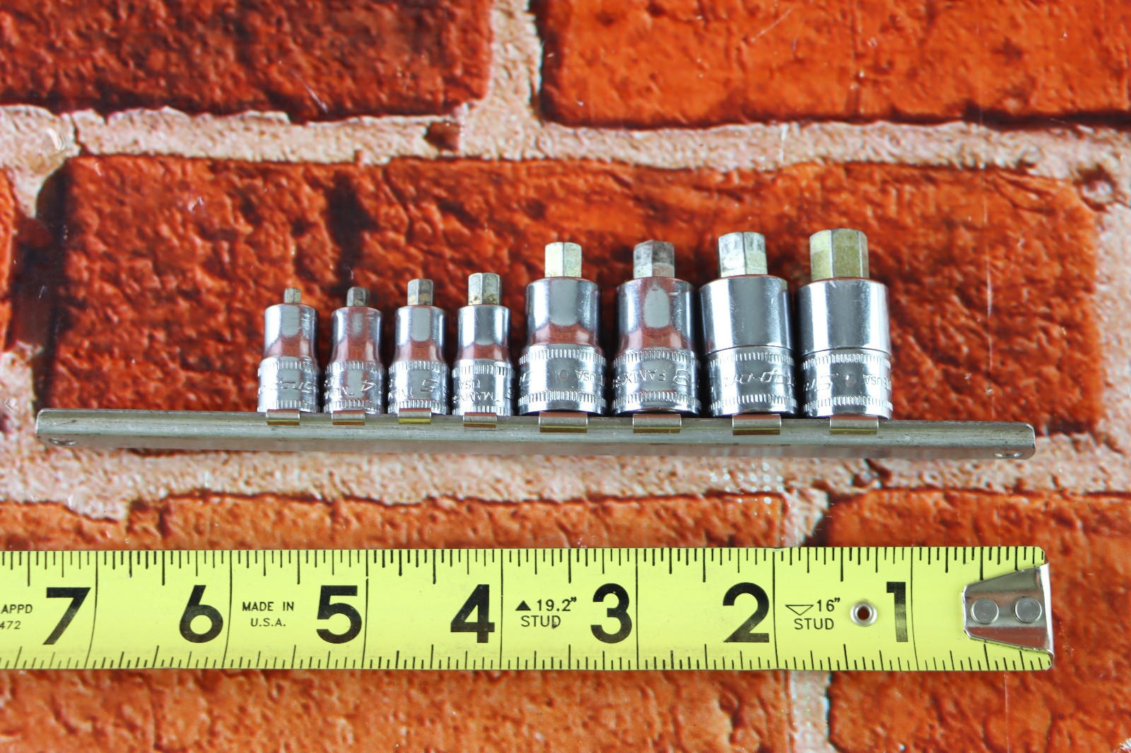 Snap-on 208EFTAMXSY 8Pc Metric Stubby Hex Head Socket Driver Set