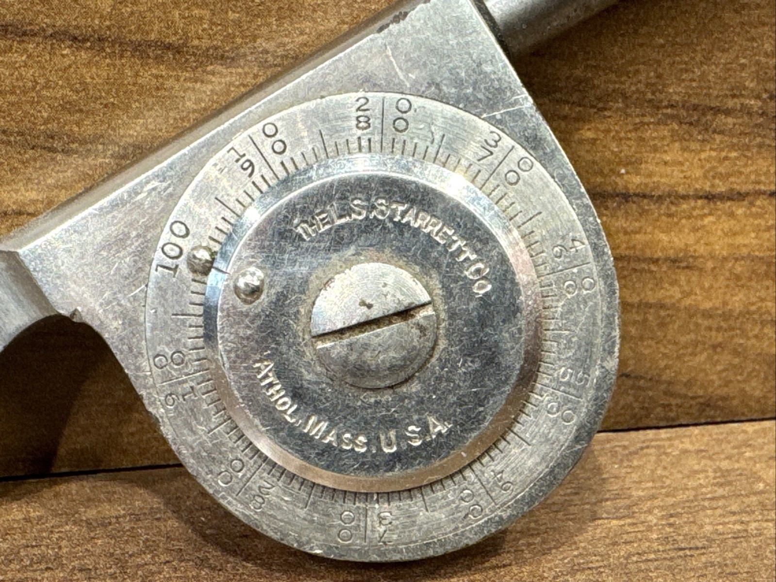 Vintage Gauge L. S. STARRETT Athol Mass. U.S.A. 1897, 1905 rotation counter