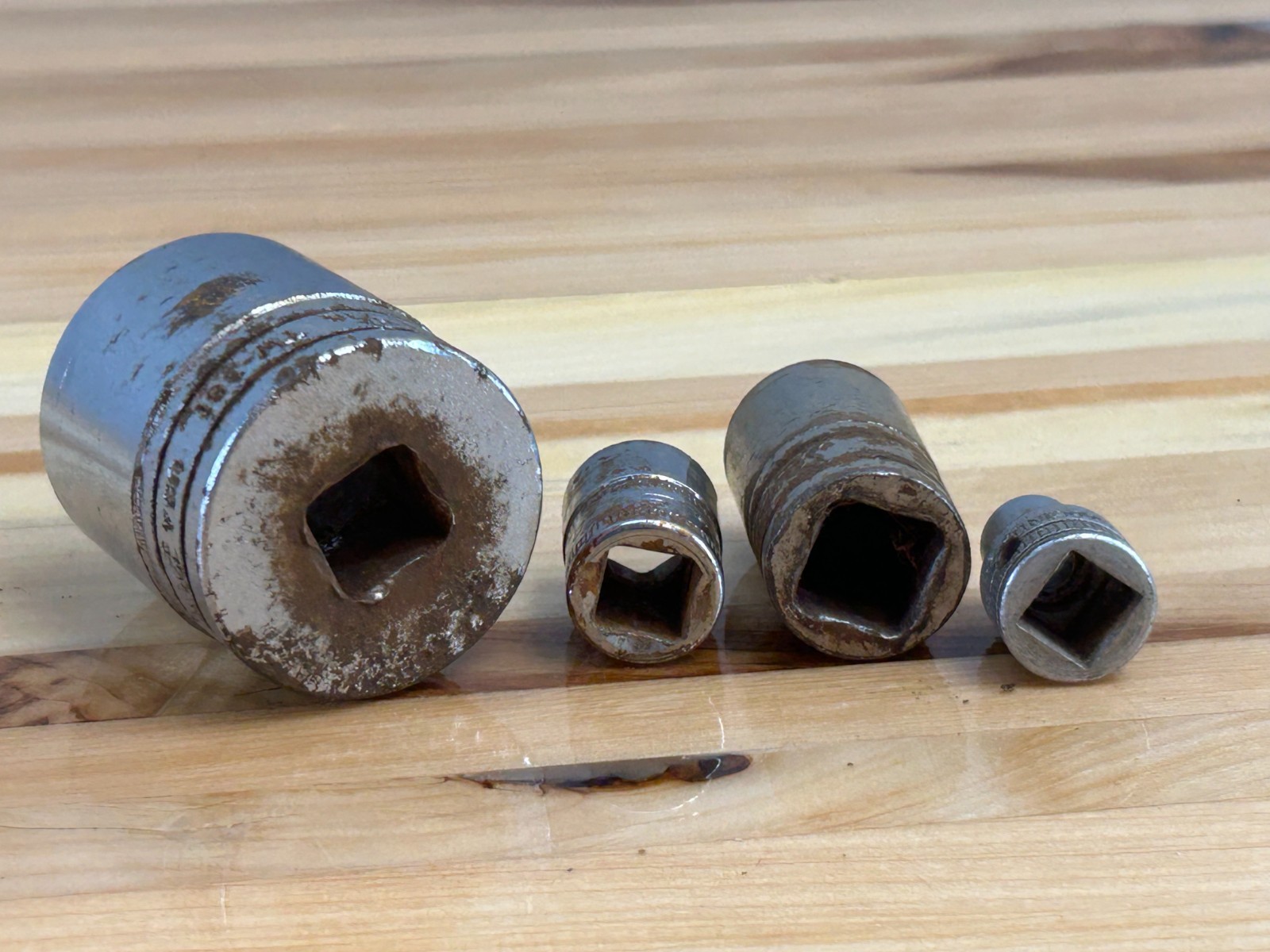 8pc VTG Snap-on S-K Walden Tools Sockets + Extension – Various Square Drive Size