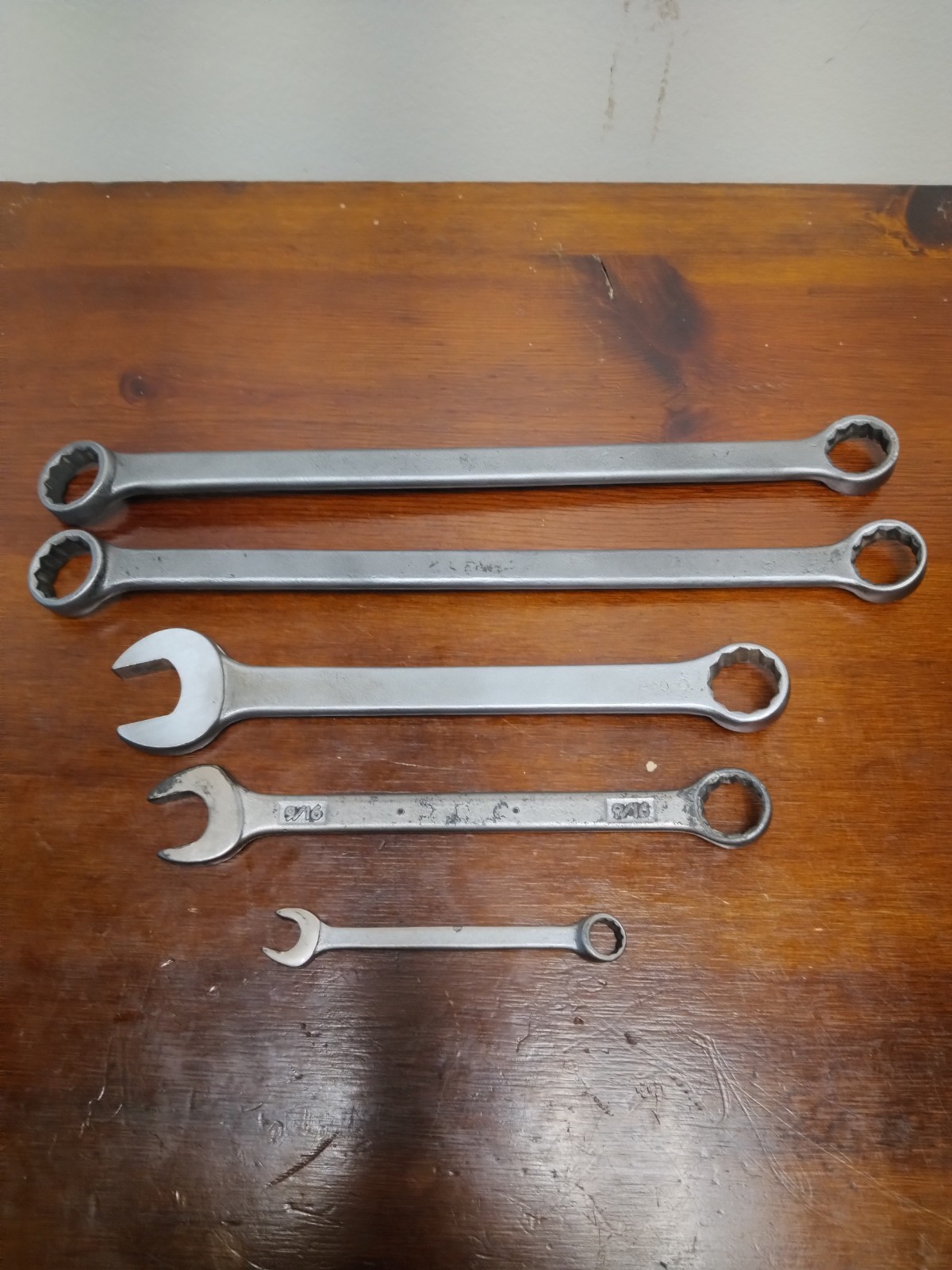 SAE Vintage Proto Los Angeles Open End And Box End Wrench, Mixed Lot of 5 USA