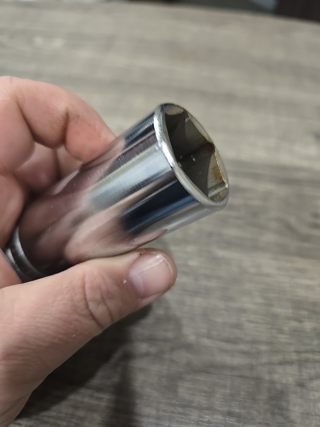 Snap On 1” Deep 1/2” Drive Socket 6 Point Chrome TS321 USA