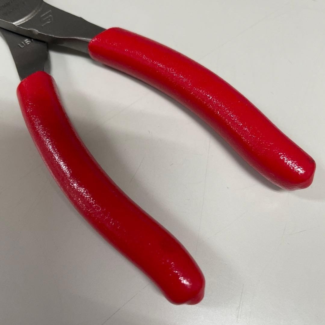 Snap-on 95ACF RED 6″ Soft Grip Talon Grip Needle Nose Pliers [Unused]