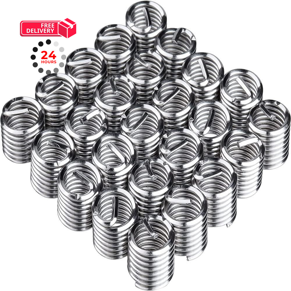 Zohino 30Pcs Thread Repair Kit M5X0.8mm Insert Metric Stripped Thread…