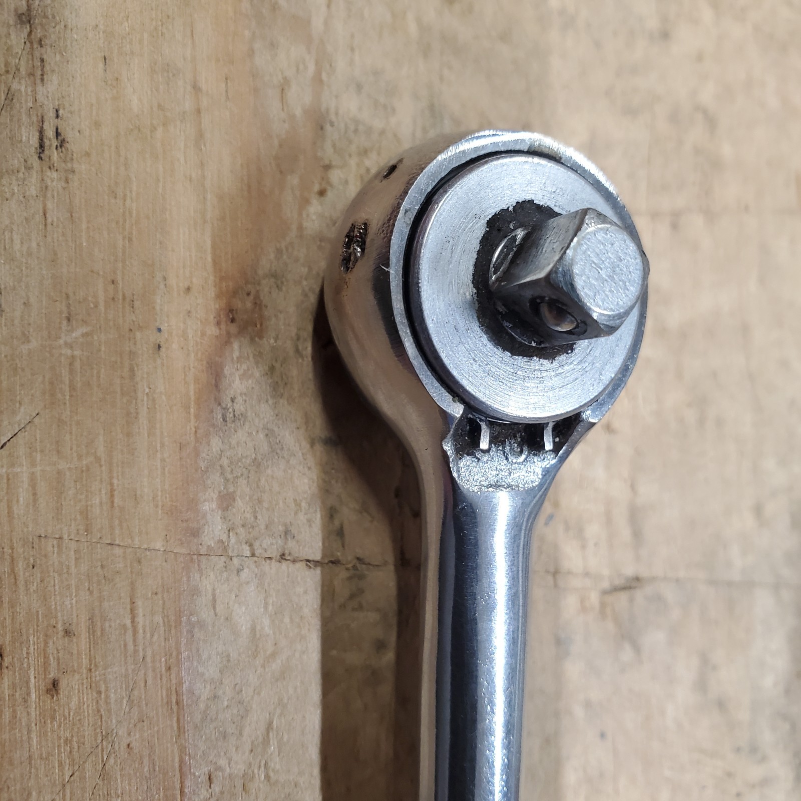 S-K Tools Chrome Ratchet 40970 1/4″ Drive Knurled Handle USA Mechanic Tool