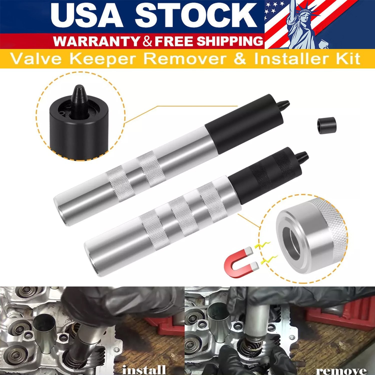 Valve Keeper Valve Spring Compressor Installer & Removal Tool 36050 For Toyota