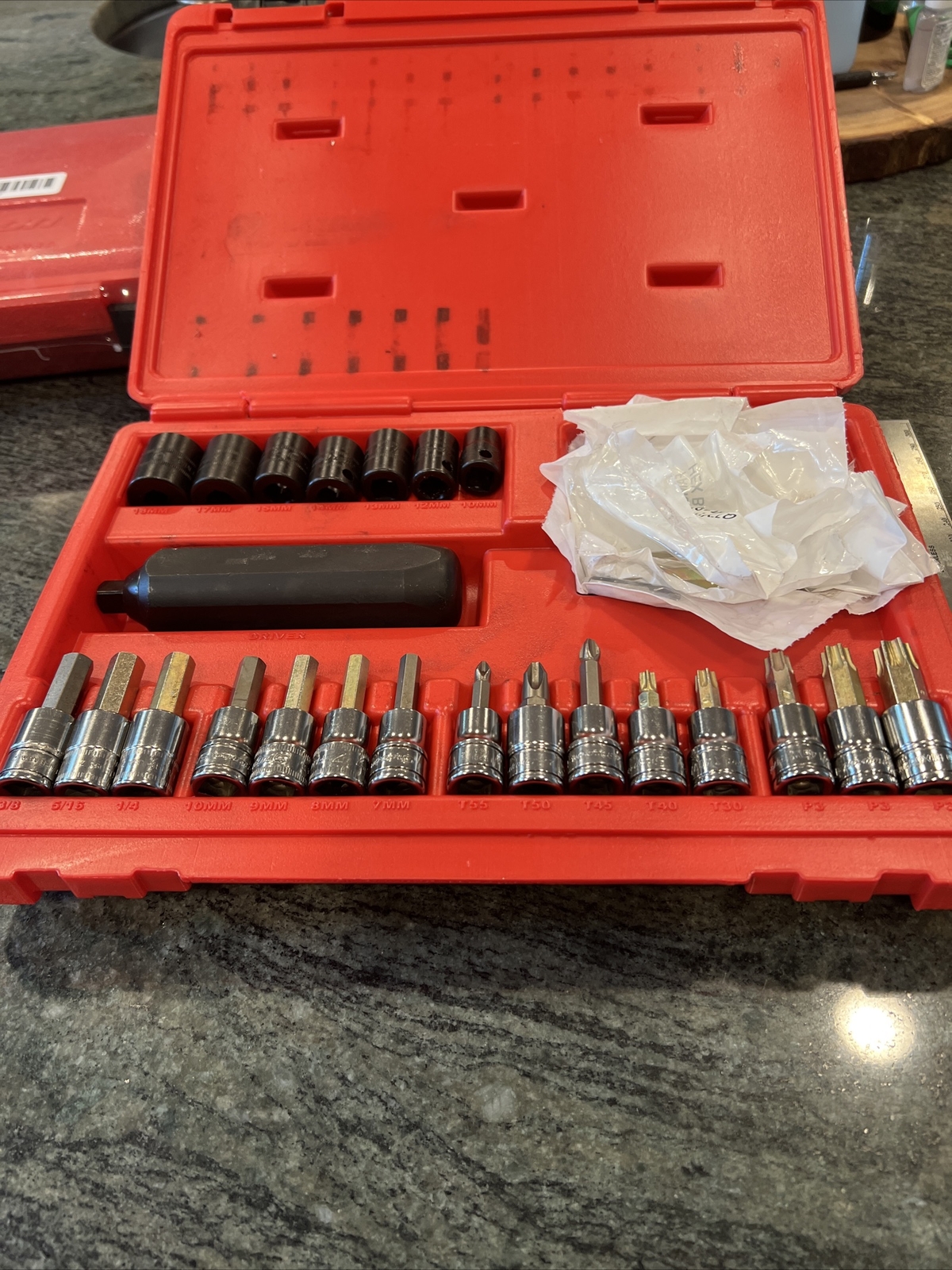 Snap-on 234epit 3/8 drive 34 Pc impact driver socket set sealed