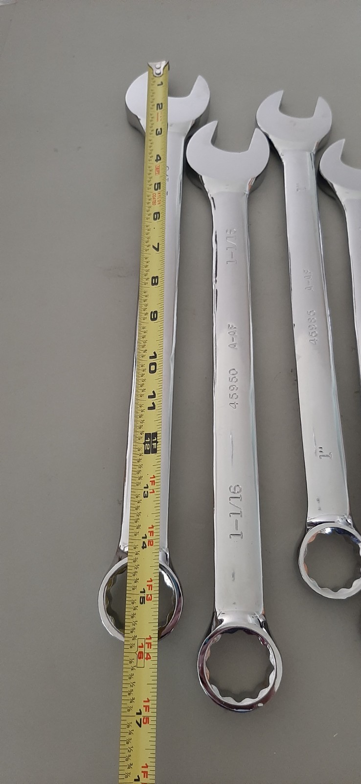 CRAFTSMAN COMBINATION LONG PATTERN POLISHED 12PT SAE WRENCH SET 7/8 to 1-1/8