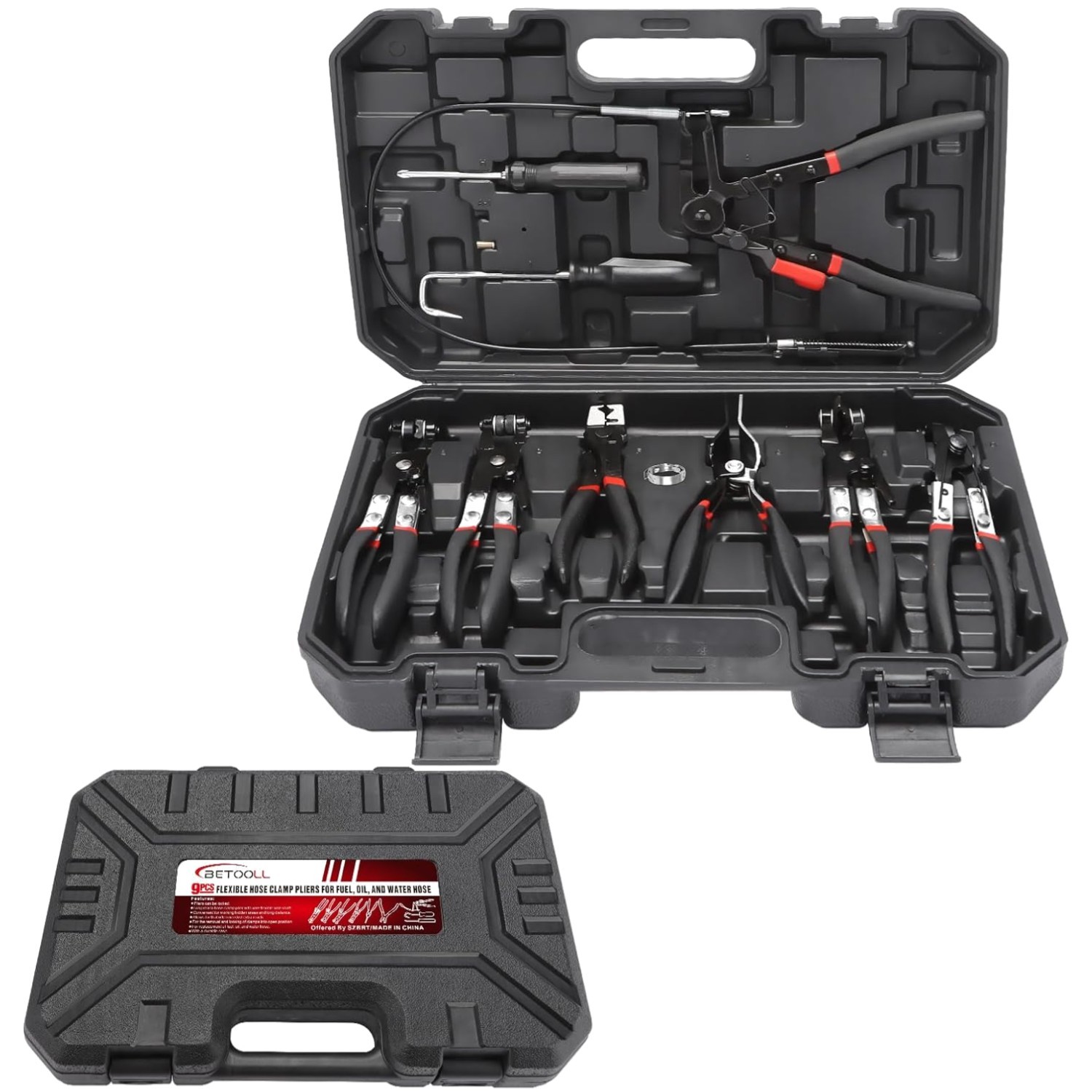 Long Hose Clamp Pliers Set – Carbon Steel Construction
