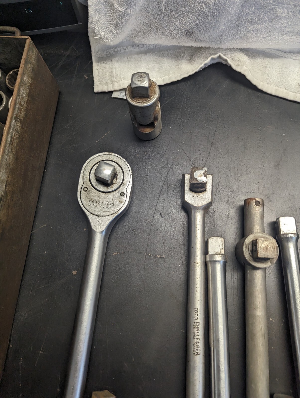 3/4″ DriveProto Ratchet & Extensions With assorted USA Sockets