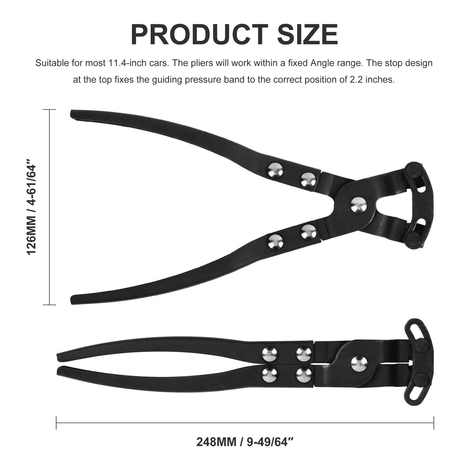 16.8″ Offset CV Joint Boot Clamp Plier Crimping Plier,Ear Type for Hard-to-Reach