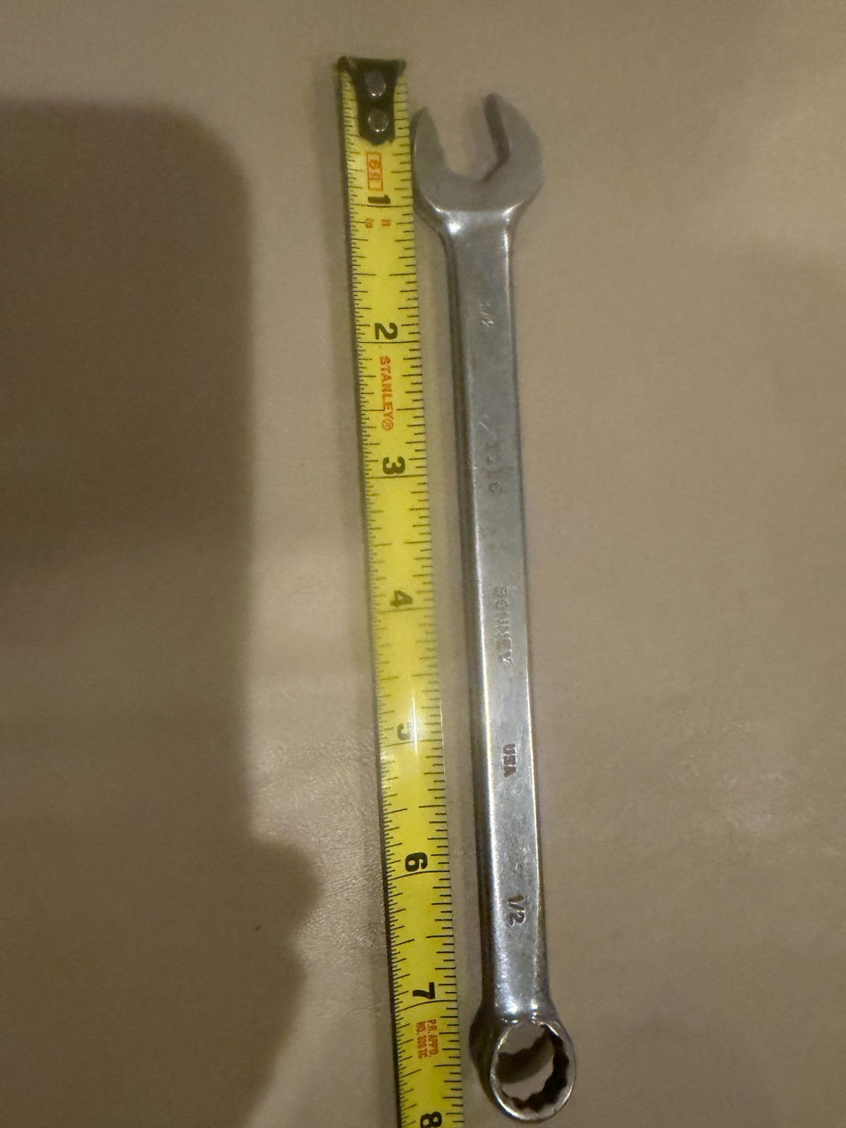 Bonney 1/2″ Combination Wrench #1116, SAE, USA made. In good condition