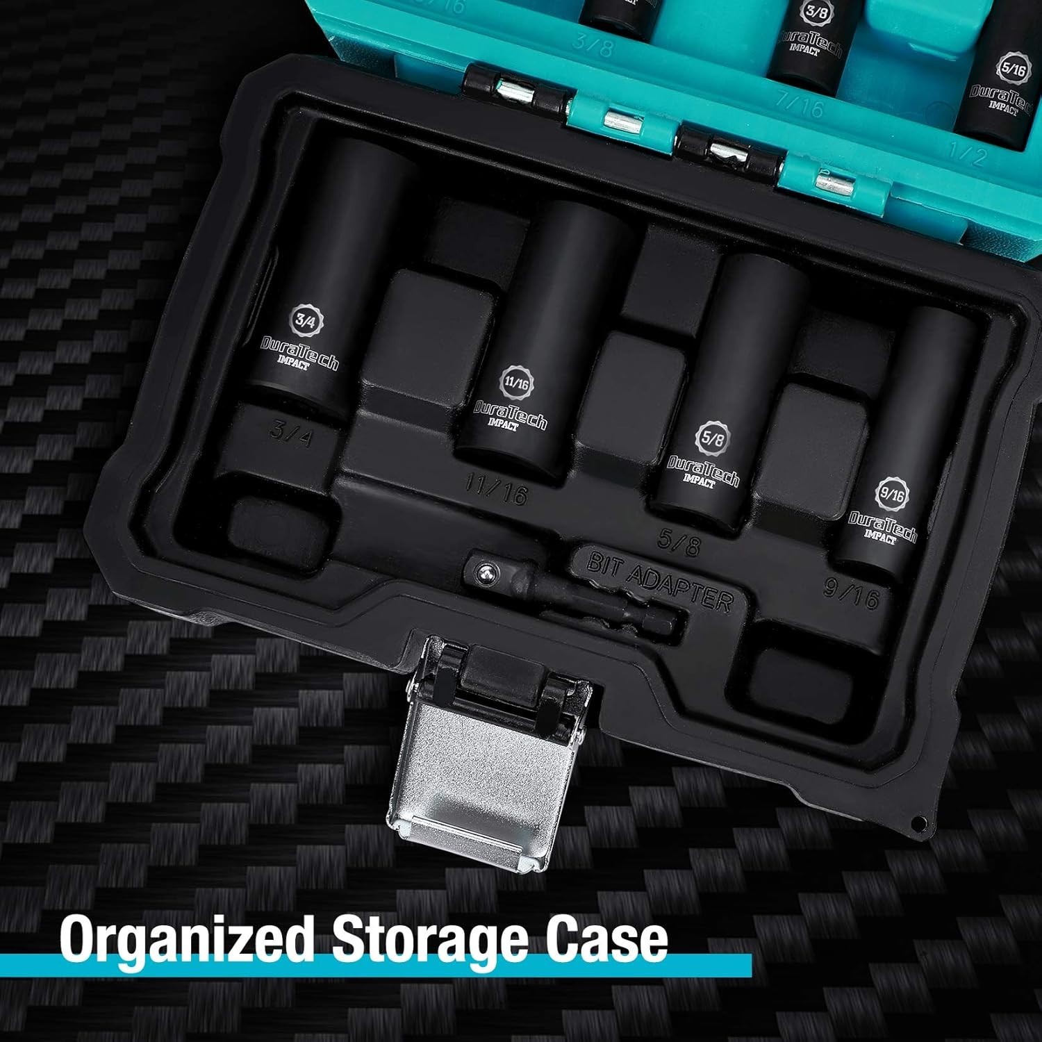 10-Piece 3/8 Drive 6 Point Deep Impact Socket Set, Including 8PCS Deep Impact
