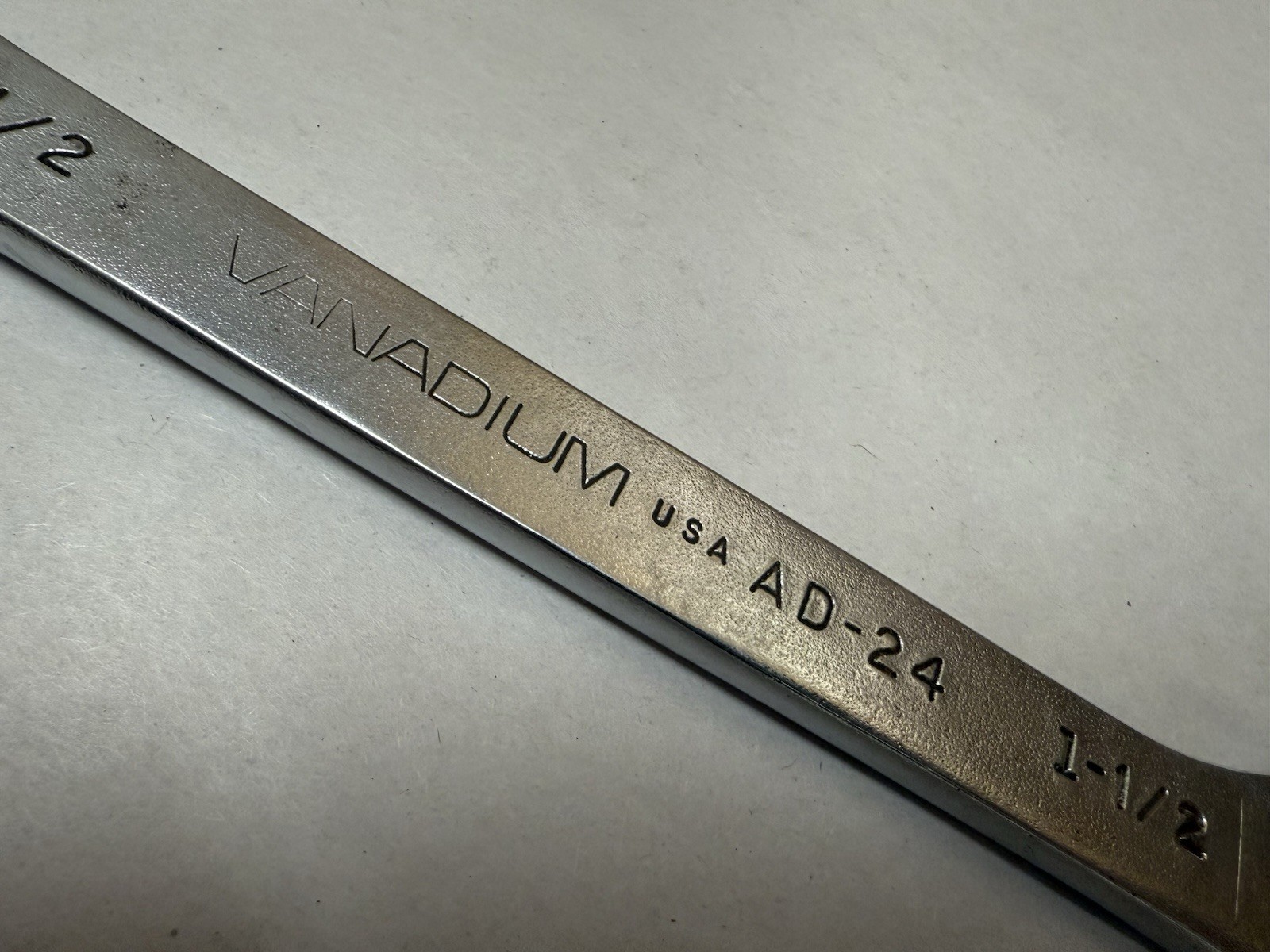 1-1/2″ USA Vanadium Tool Co Ohio SAE 4 Way Open End Angle Wrench AD-24 Line