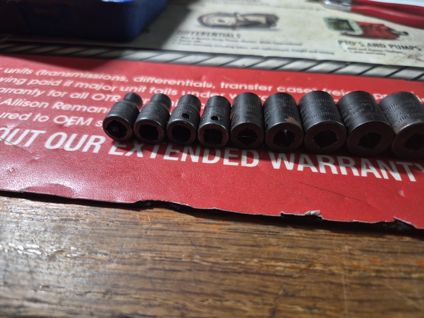 Snap-on 12 Piece Metric 1/4″ Drive Impact Socket Set 5mm – 15mm 6pt 112IMTMM