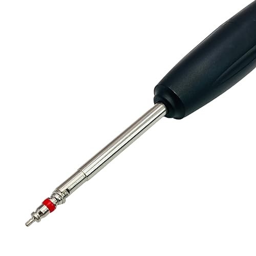 4-Piece Valve Core Torque Tool Set for TPMS, Prevent Over/Under Torquing, Black/
