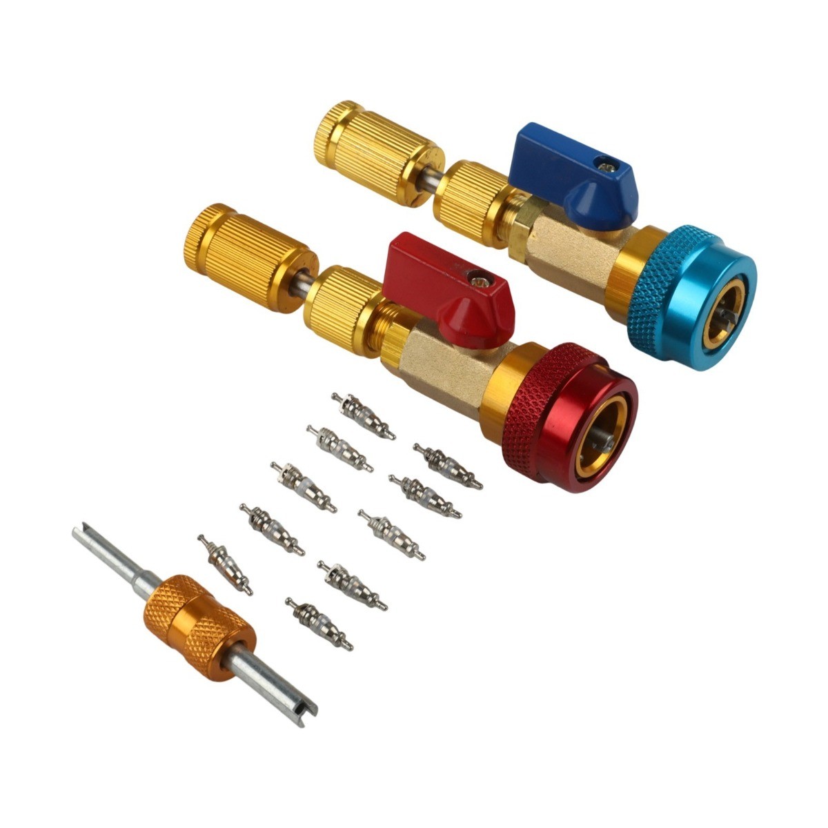 For R134A Car AC Systems High And Low Pressure Quick Coupler Valve Core Remover