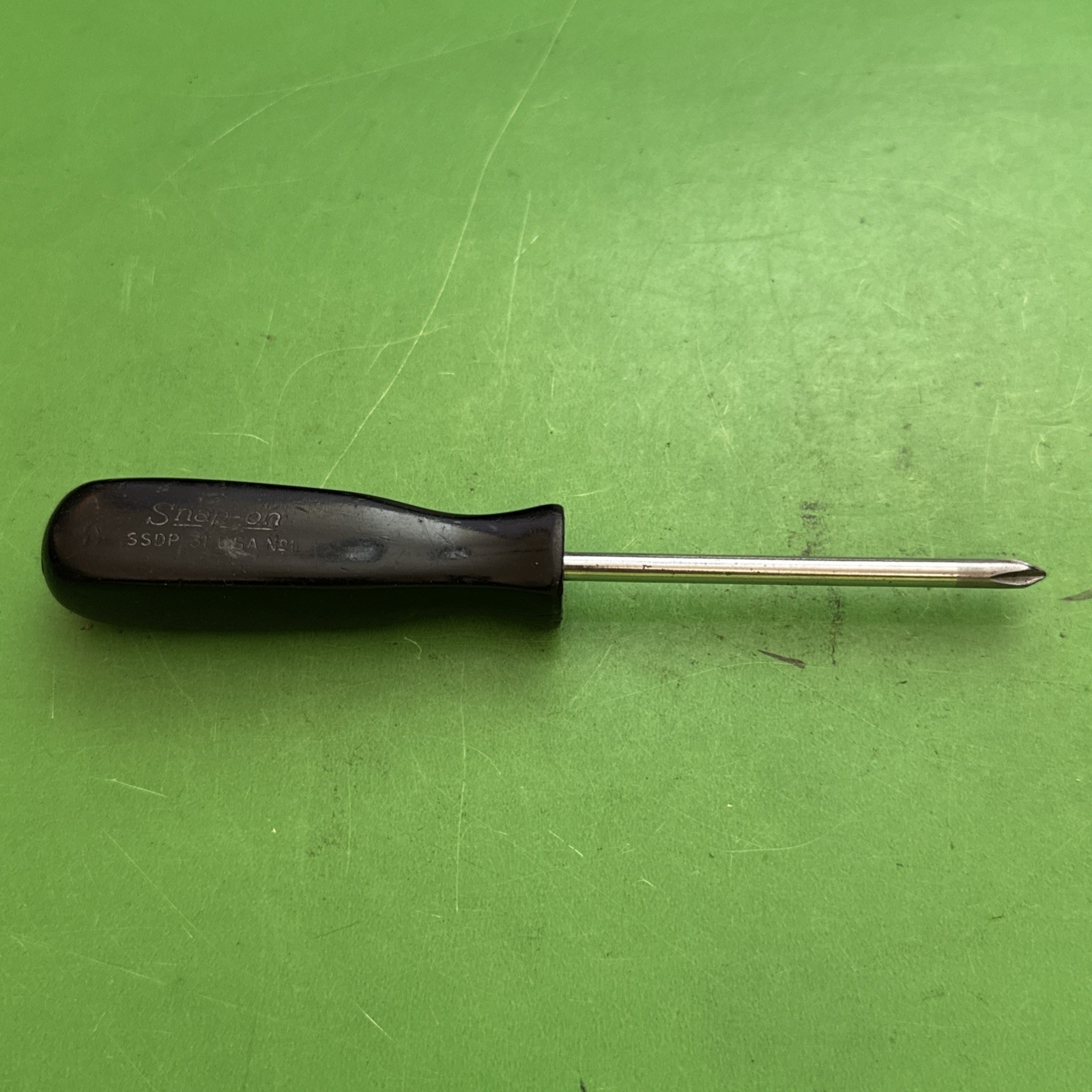 Snap-On Hand Tools USA No.1 Phillips Black Hard Handle Screwdriver MPN SDDP31 -A