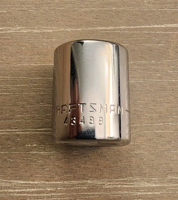 Craftsman 1/2″ Socket 6 Point 1/4″ Drive -EE- 43499 (Taiwan)