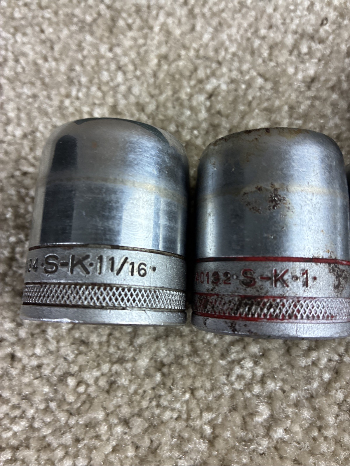 S-K 1/2” Drive SAE Ratchet/Socket Set 12Pcs. Vintage w/Box