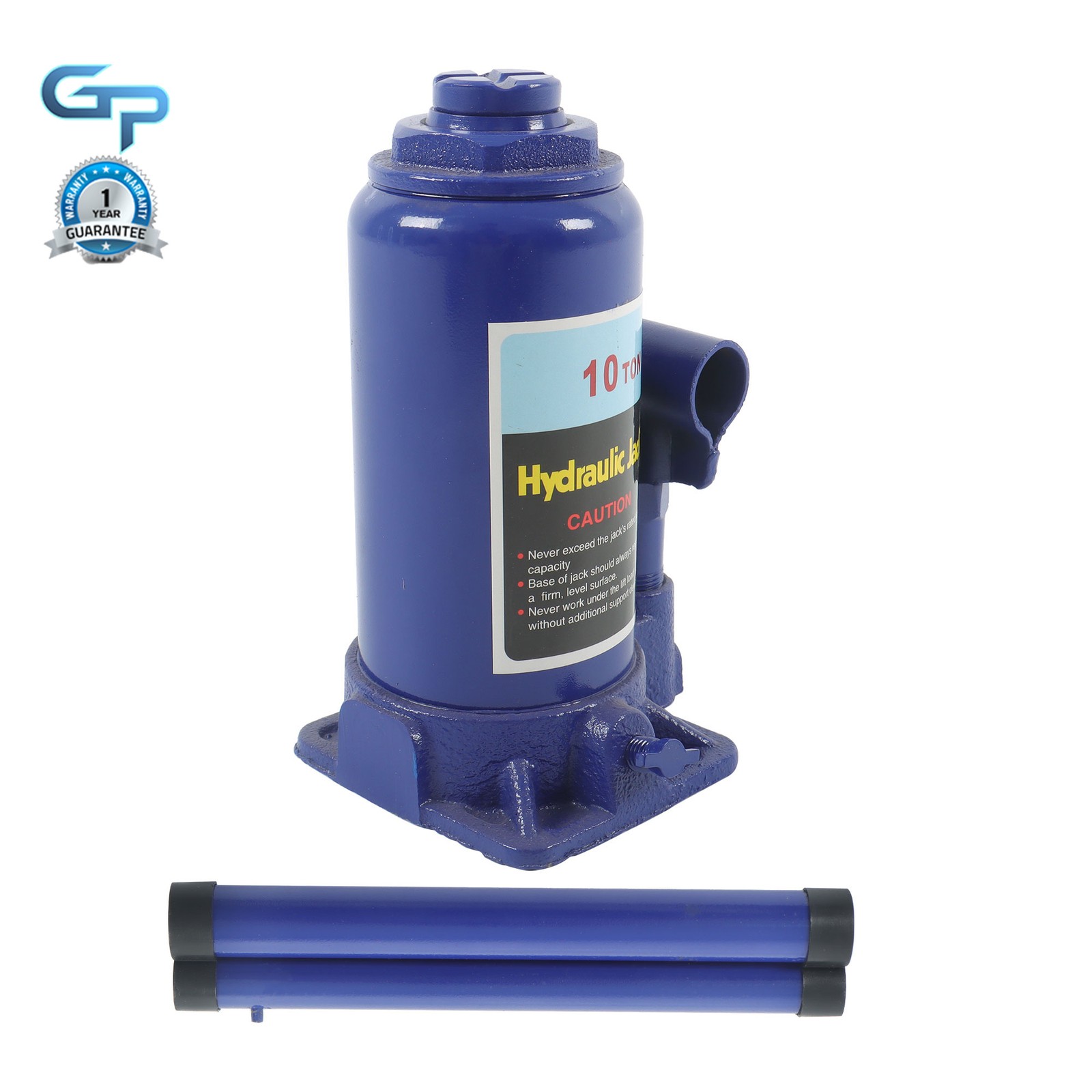 Hydraulic Car Bottle Jack for Auto Repair and House Lift, 10 Ton (20,000 LBs)