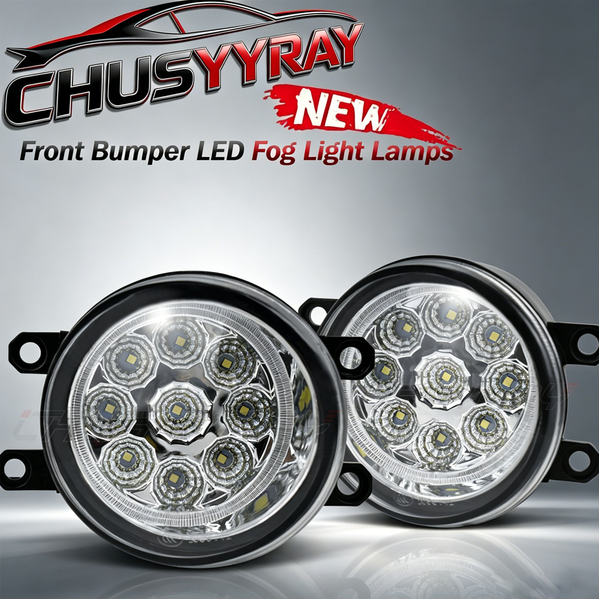 2PCS LED Fog Lights Bumper Driving Lamps Bulb For TOYOTA TACOMA 2012-2020