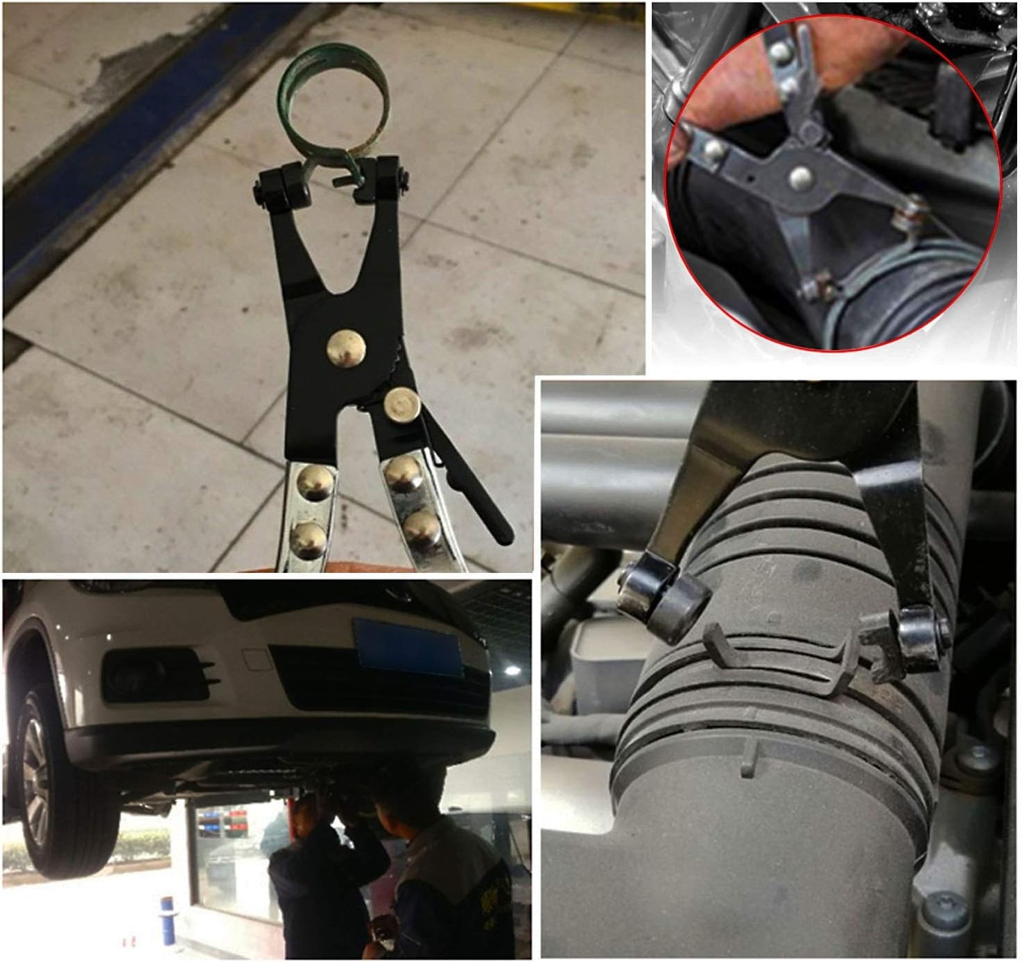 Spring-Loaded Hose Clamp Pliers with Padded Handle for Max Comfort & Control