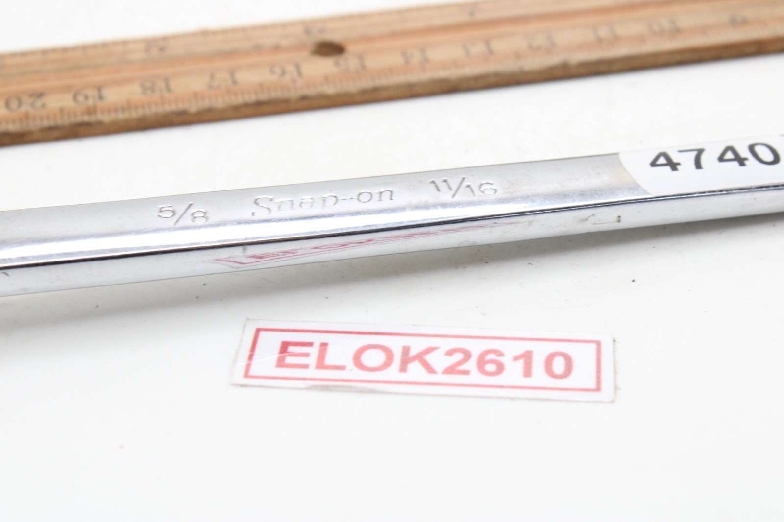 Snap-on XB2022 5/8″ x 11/16″ SAE Chrome 12 Point 10° Offset Box End Wrench USA