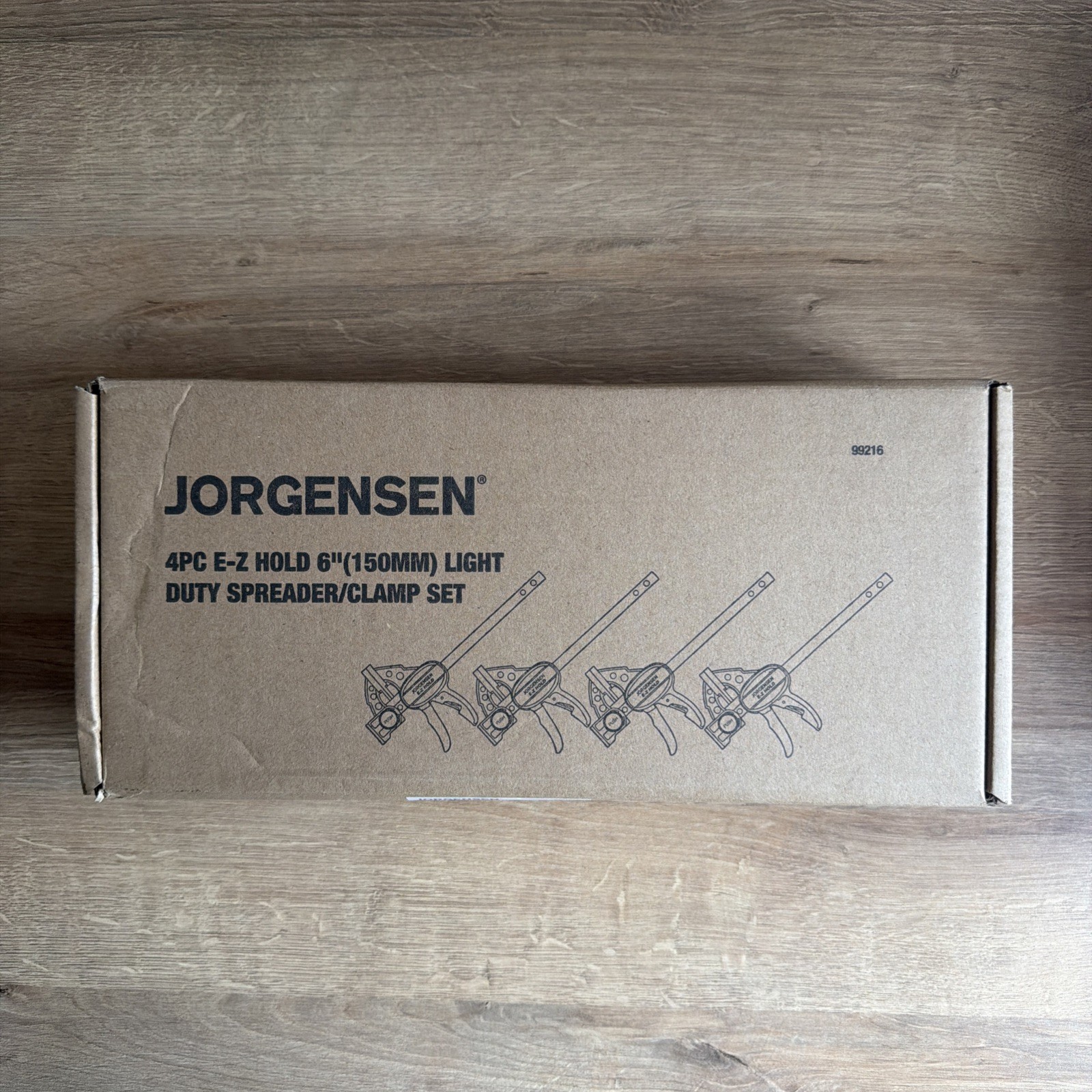 JORGENSEN 150 mm Woodworking Clamps 4-Pack, Splicable to 400 mm Ratchet Bar Cla