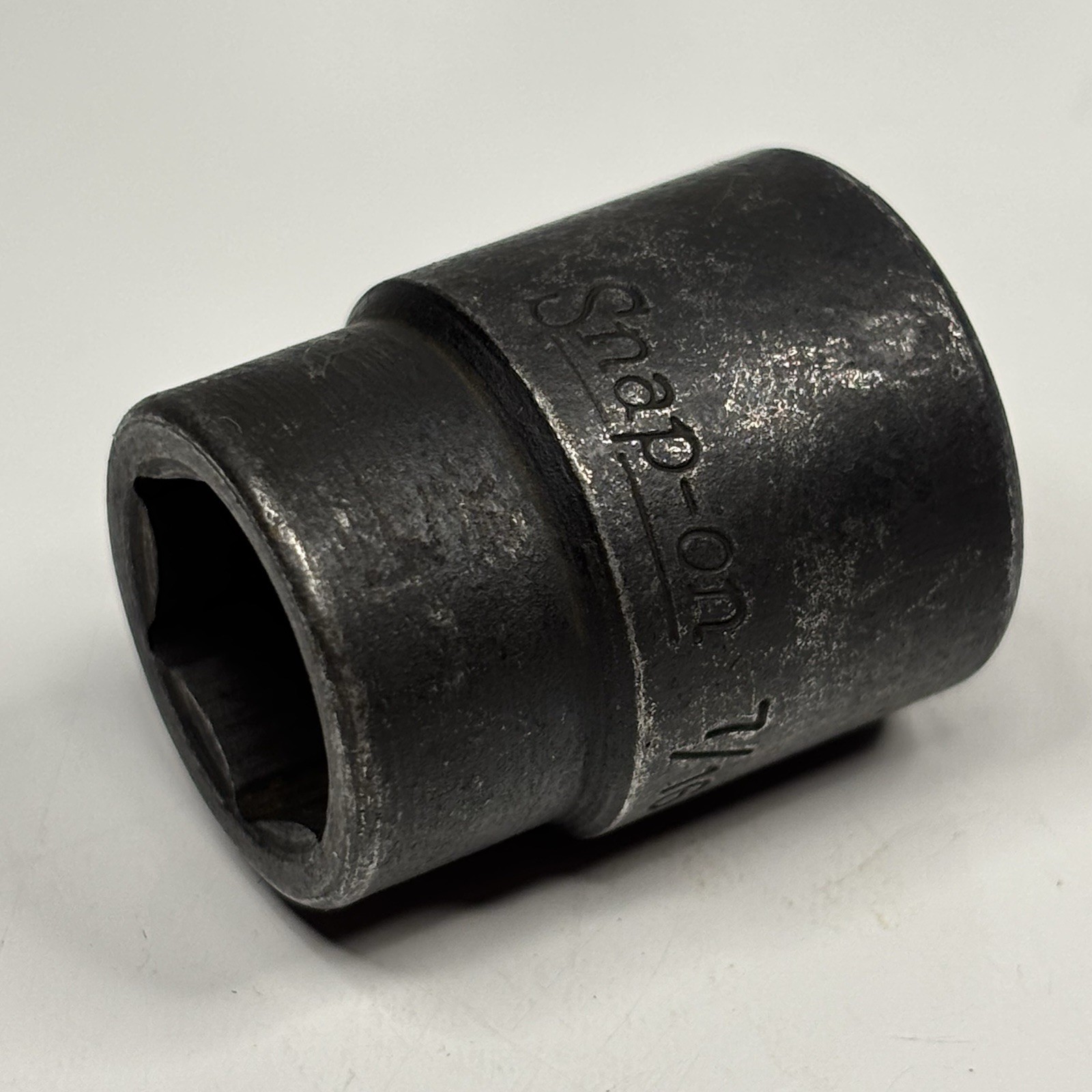 Snap On Tools IMF140 3/8 Dr 6Pt SAE 7/16 Flank Dr Shallow Impact Socket USA 1991