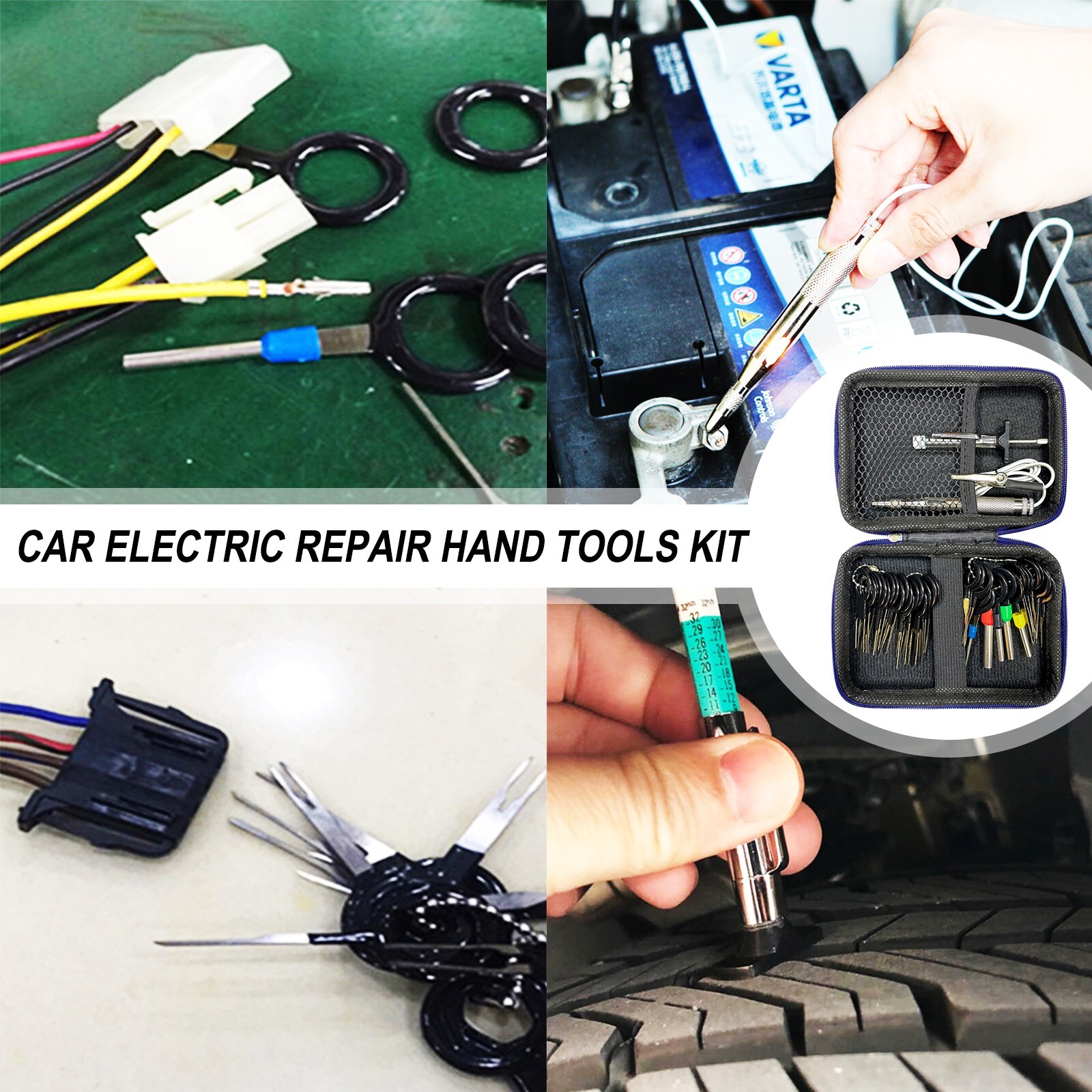 84Pcs Terminal Removal Tool Kit Connector Release Pin Ejector Key Wire Pliers