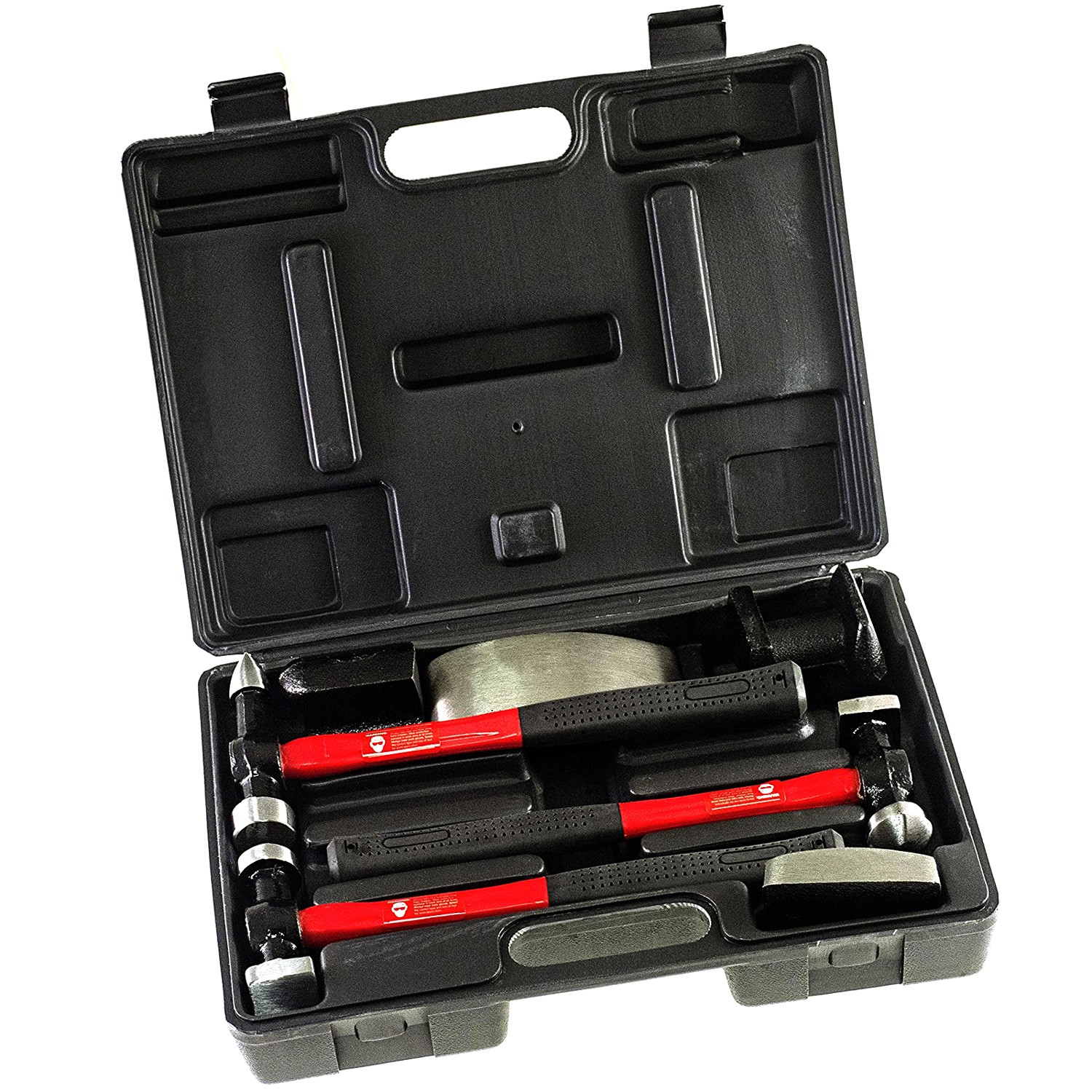 Voche 7pc Car Dent Removal Body Repair Panel Beating Fibreglass Hammers Tool Kit