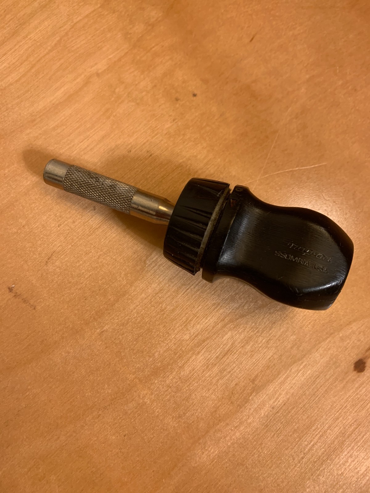 Snap On stubby ratcheting screwdriver SSDMR1A