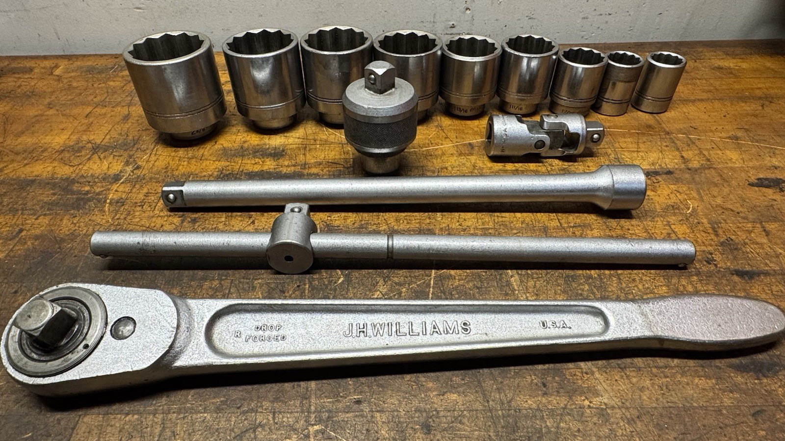 Williams 3/4″ Drive Socket Set 1-1/16” To 2-3/8” Heavy Duty Industrial Set