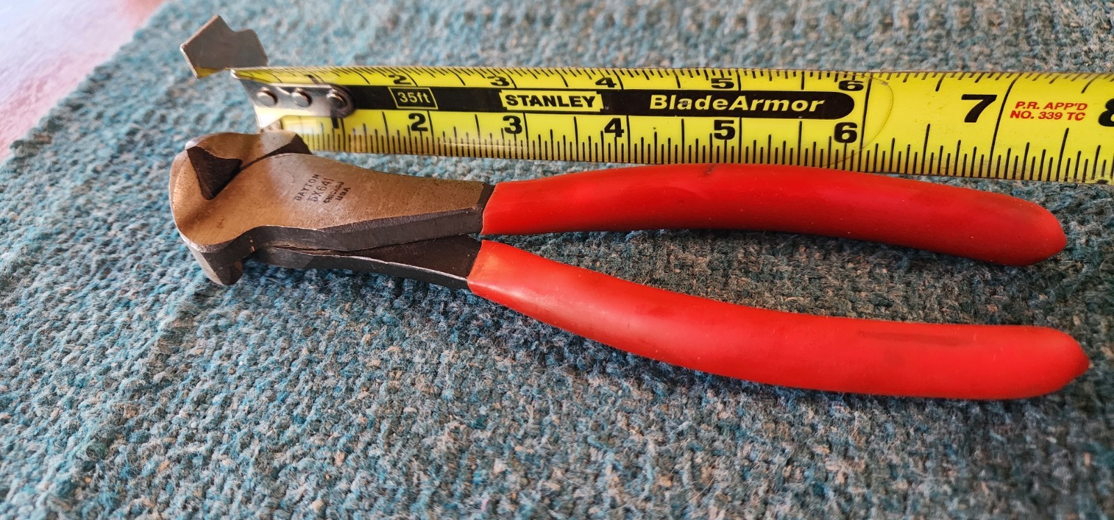 Vintage Dayton Chicago USA, 7.5″ End Knippers Cutters Red Handle 5X641 Preowned