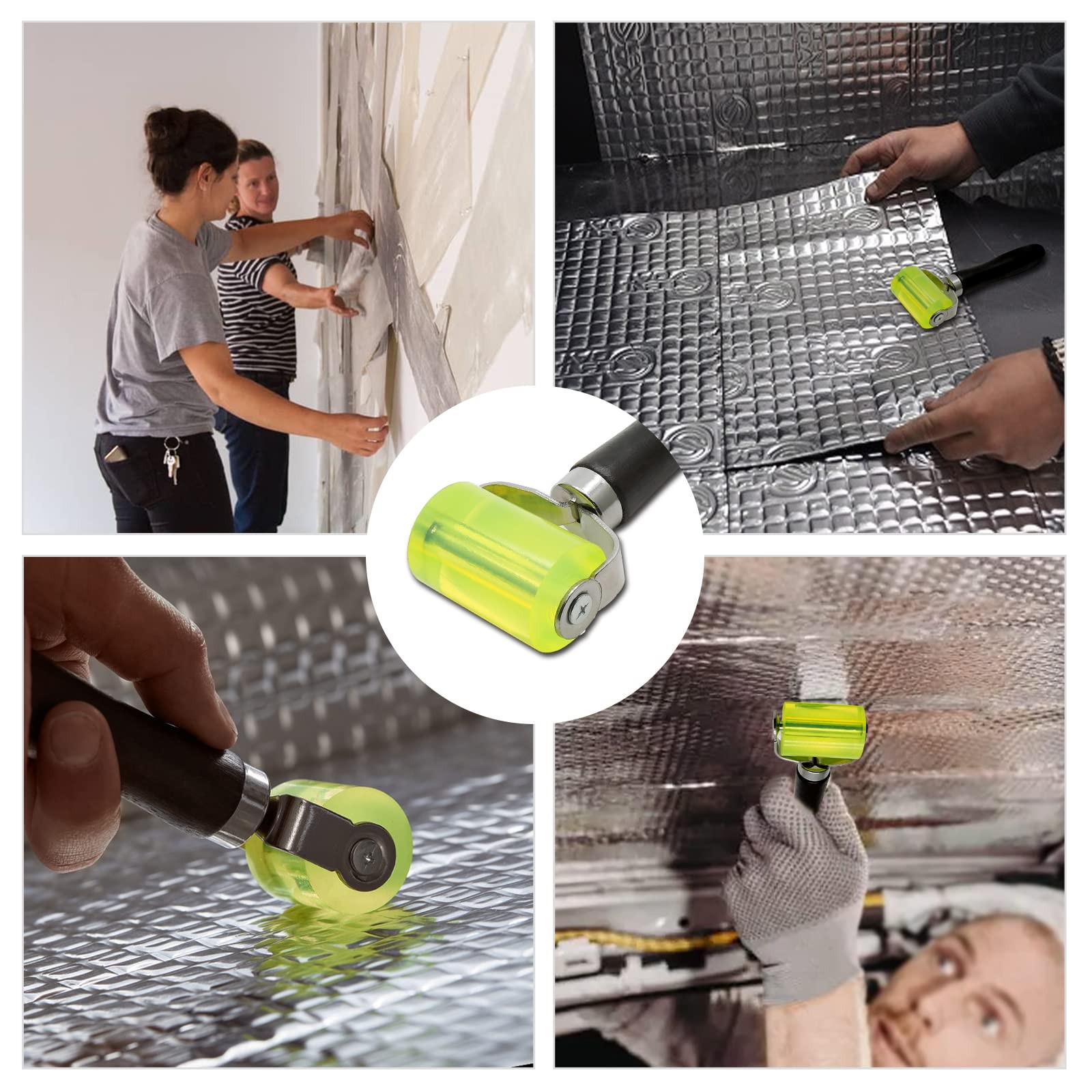 2 Inch Automotive Sound Deadening Seam Roller Rubber Sound Deadener Application