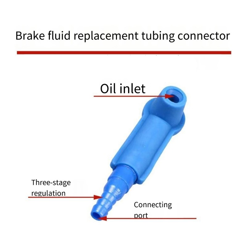 5Pcs Car Brake Fluid Bleeder Kit Universal Exchange Adapter For Easy Operation