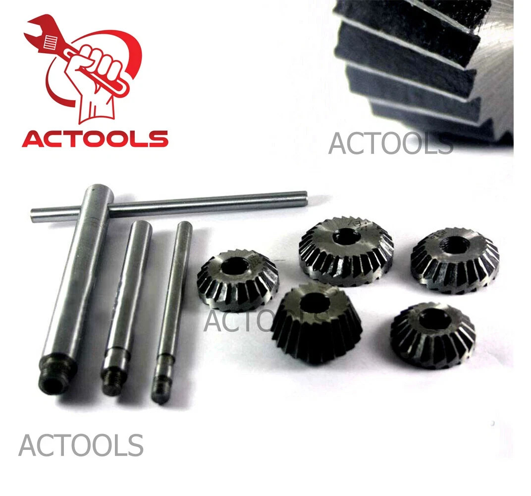 Valve Seat & Face Cutter Set 12 Pcs Set For Vintage Cars & Bikes ACTOOLS USA