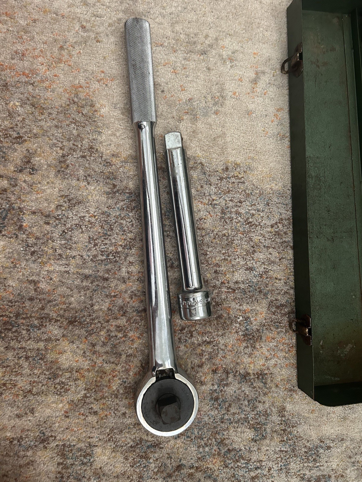 Vintage SK Tools 3/4 Drive Set SAE 15/16 – 1 5/8” Ratchet, Sockets, Extension