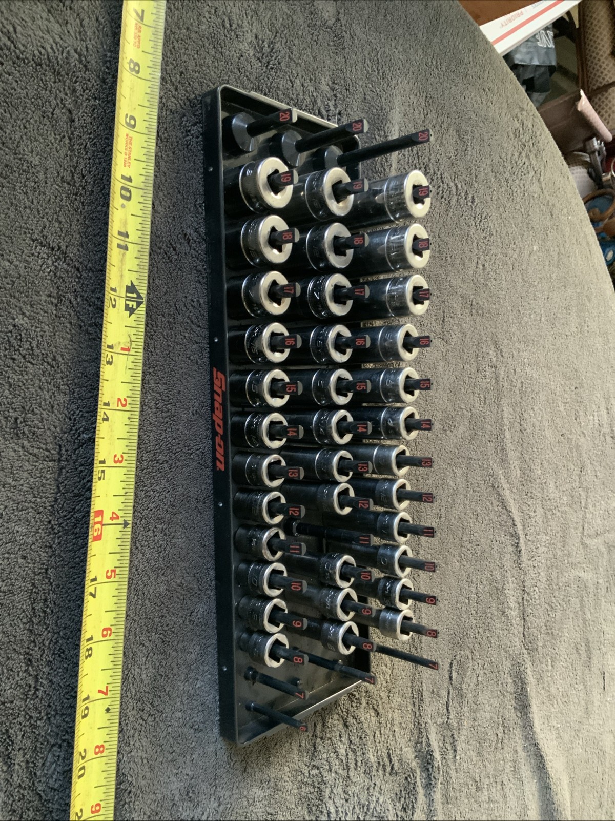 Snap On 3/8” Drive Shallow, Semi Deep And Deep Socket Sets, Missing 1….8-19mm…..