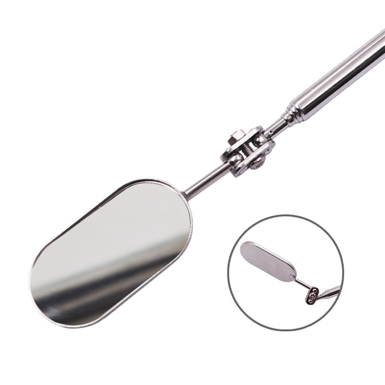 Telescoping Inspection Mirror Metal Car Repair Tool Mechanics Mirror
