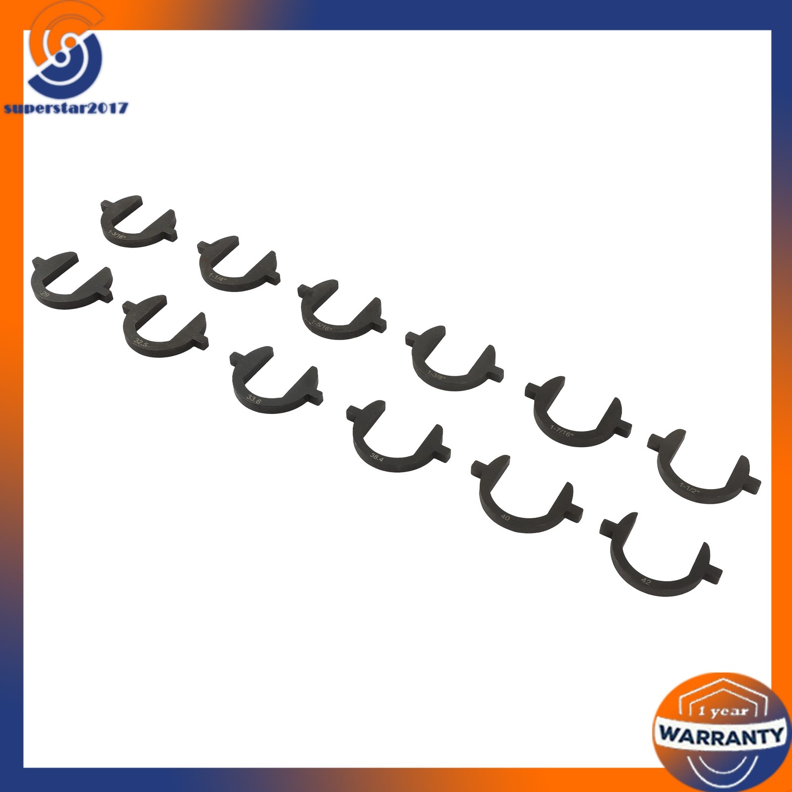 13pc New Inner Tie Rod Removal Installation Tool Set with 12 SAE Metric Adaptors