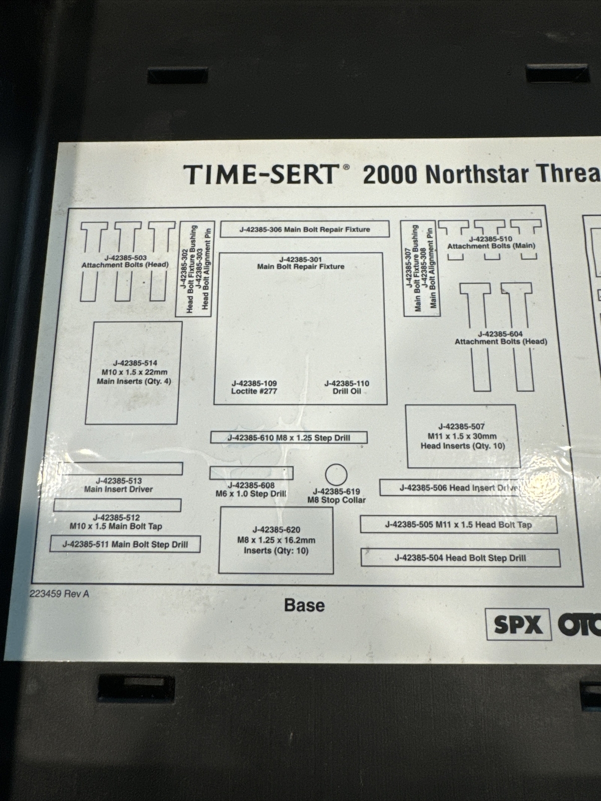Kent Moore J-42385-2000 Northstar V6 Thread Repair Time-Sert Tool Kit Incomplete